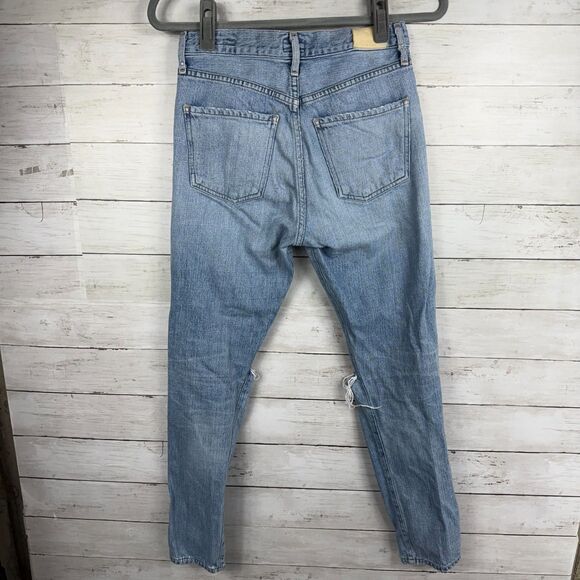 Citizens of Humanity Liya Classic Fit Crop Light Wash Jeans - Picture 2 of 4